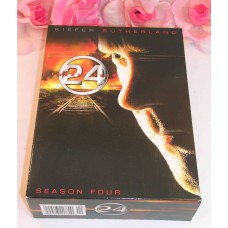 DVD 24 Kiefer Sutherland Complete Season Four TV Series Gently Used DVD's 7 Discs